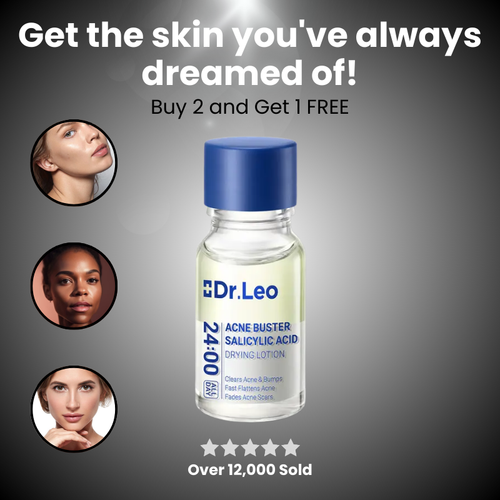 Dr. Leo 24H Acne & Pimple Drying Lotion - Salicylic Acid, Sulfur & Niacinamide