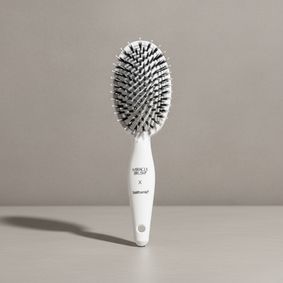 HAIRtamin Miracle Brush – Stimulates Scalp, Boosts Volume, Enhances Shine & Detangles Hair