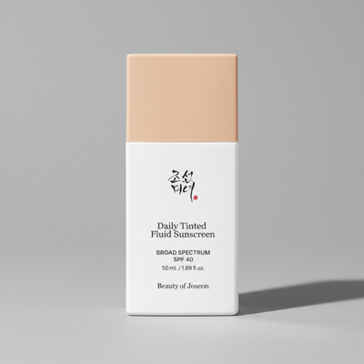 Beauty of Joseon Tinted Sunscreen SPF 50+ - Daily Fluid Facial Sun Protection with Natural Tint & Radiant Finish