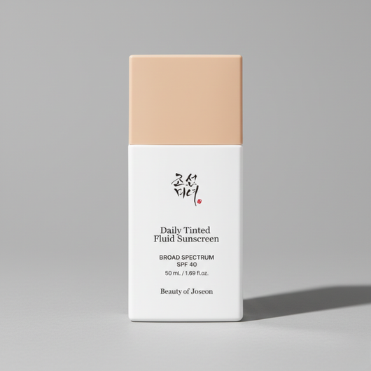 Beauty of Joseon Tinted Sunscreen SPF 50+ - Daily Fluid Facial Sun Protection with Natural Tint & Radiant Finish